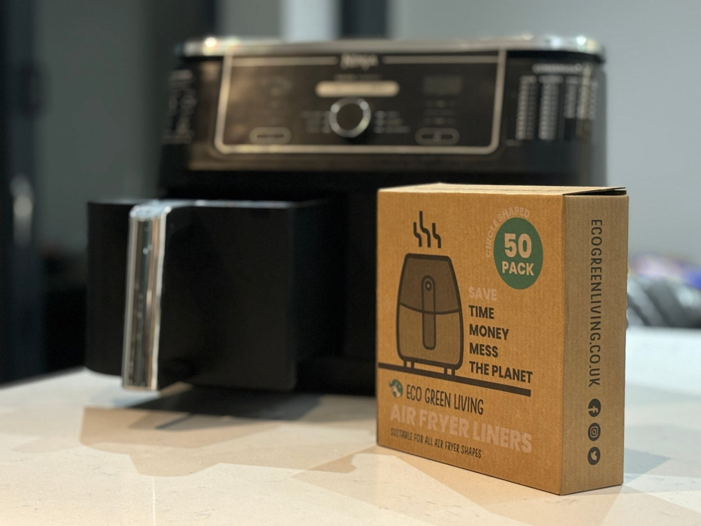 Foil 10m, Film, 30m, Parchment paper 20m, 30 cm rolls Air Fryer Liners 50 Papers - EcoGreenLiving