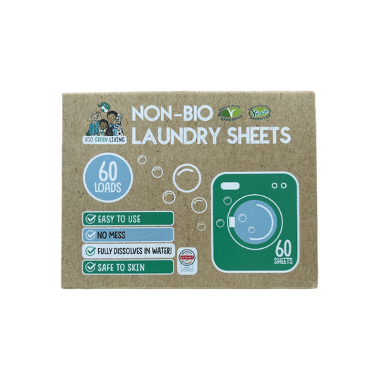 Non - Bio Laundry Detergent Sheets x 60 (Fragrance - Free) Eco Green Living - EcoGreenLiving