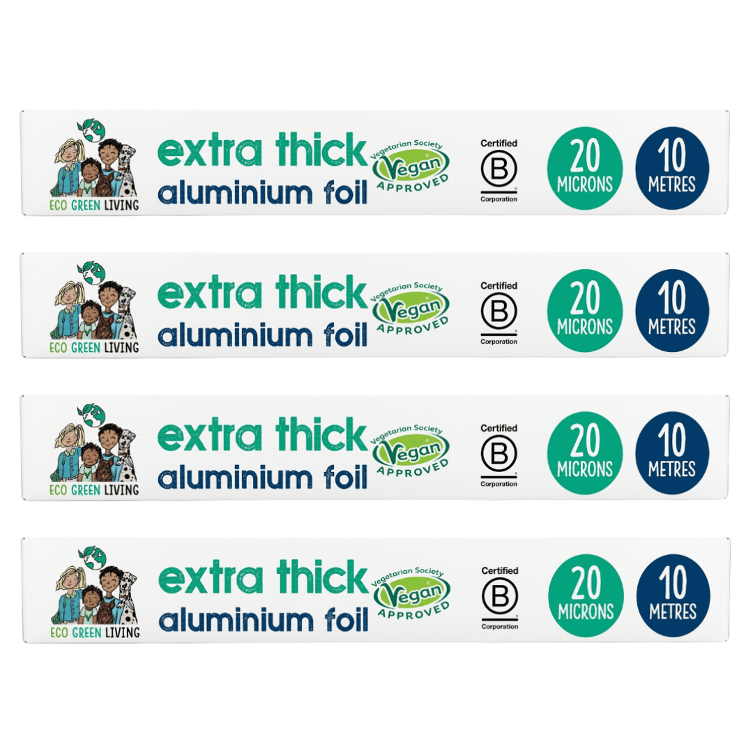 Recycled Tin Foil Eco Friendly - 4 Rolls - 30cm x 10m - EcoGreenLiving