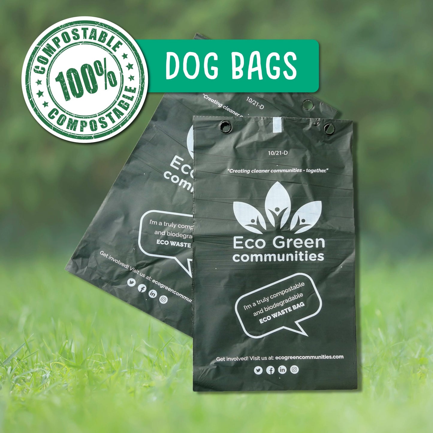 200 Compostable Dog Poop Bags - Eco Green Living