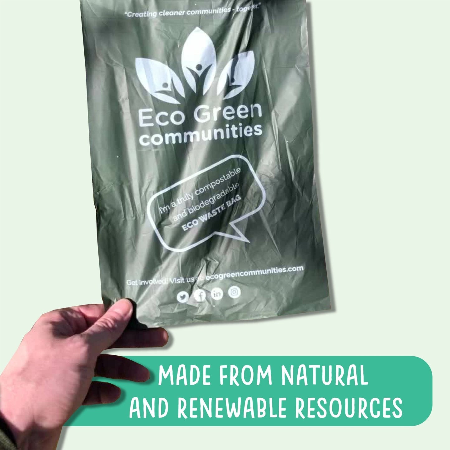 Compostable Dog Poop Bags x 100 - EcoGreenLiving