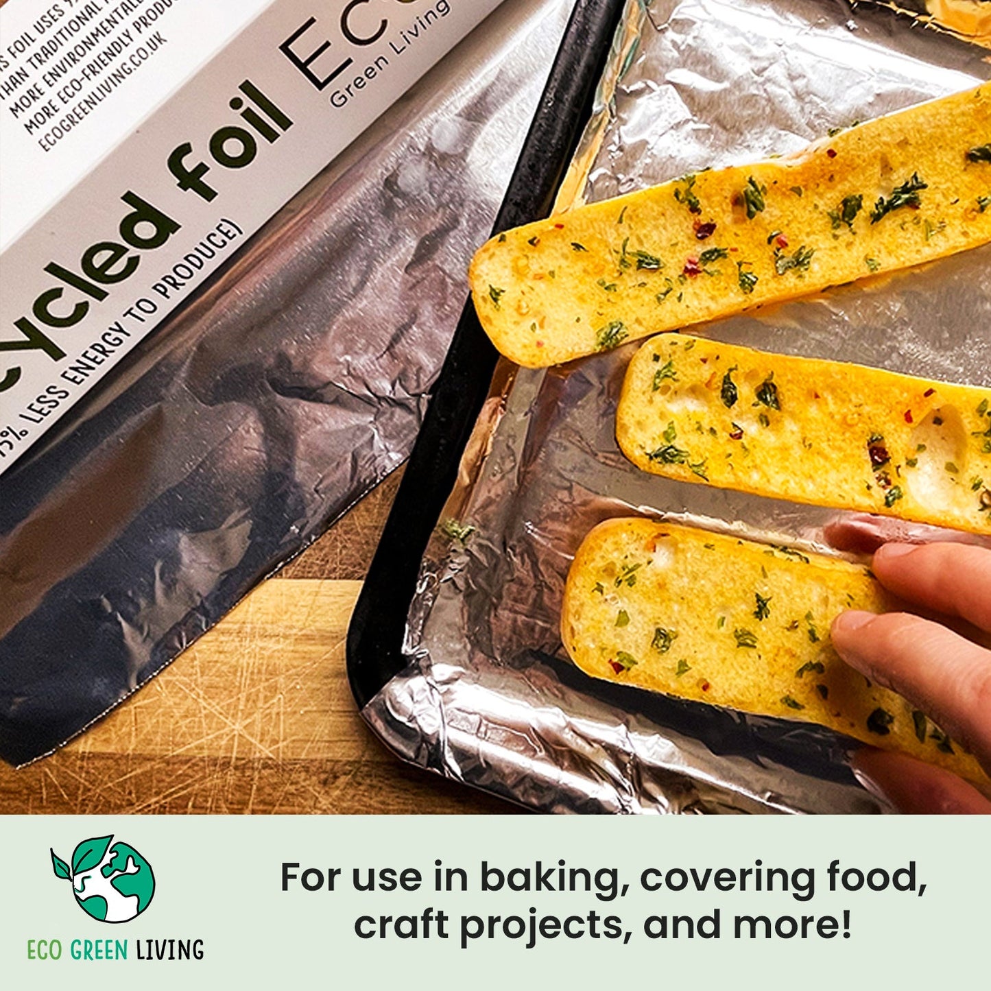 Tin Foil - 100% Recycled - 30cm x 10m - Eco Green Living