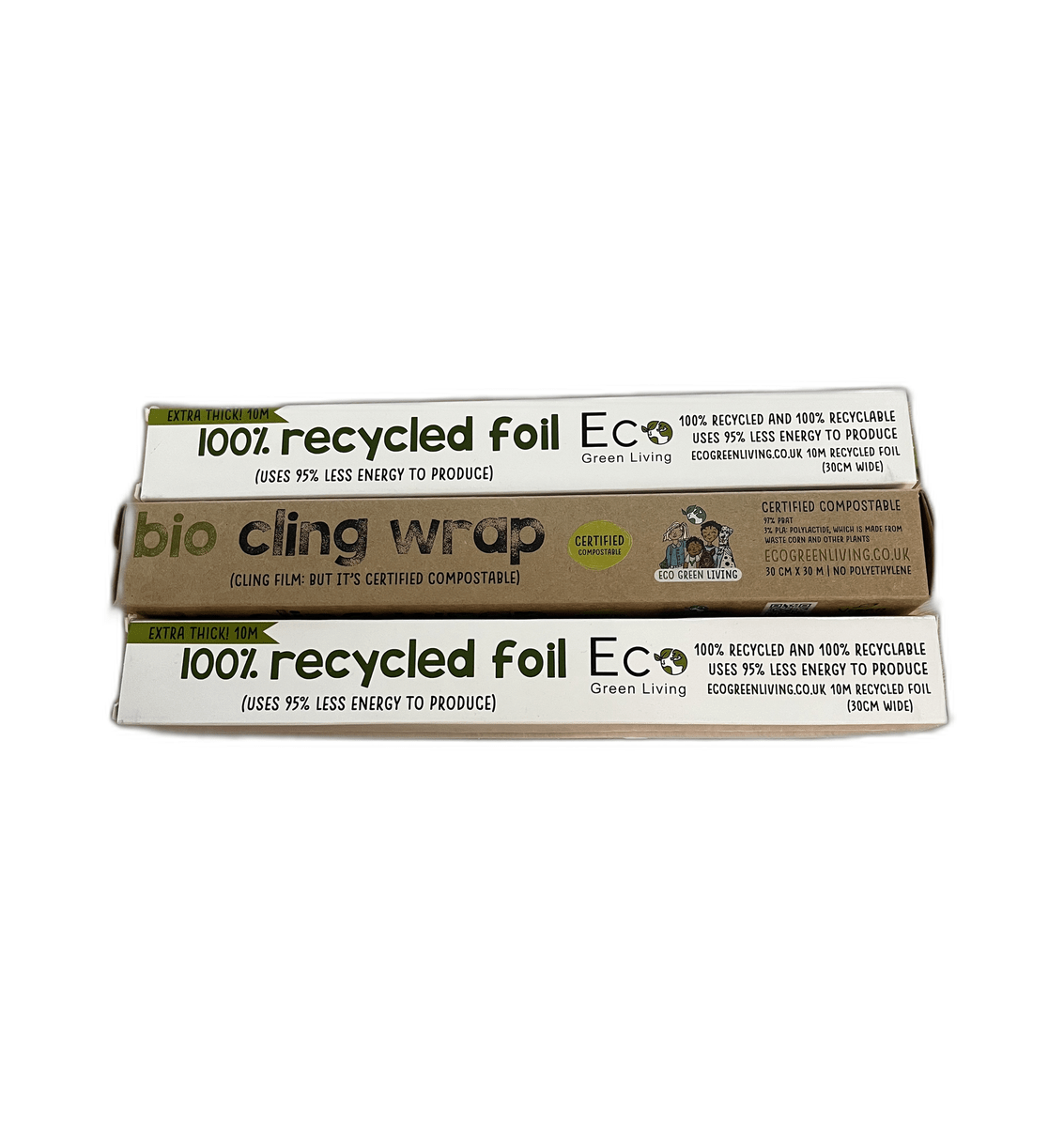 1 Cling Film & 2 Tin Foil Pack - Eco Friendly Swap-Outs - EcoGreenLiving