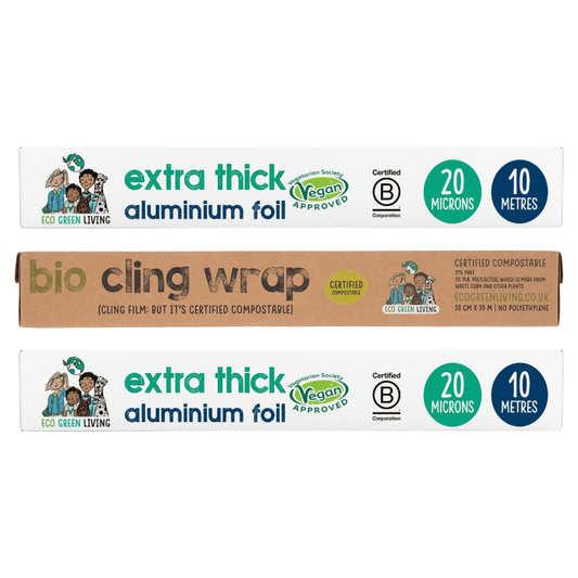 1 Cling Film & 2 Tin Foil Pack - Eco Friendly Swap-Outs - EcoGreenLiving