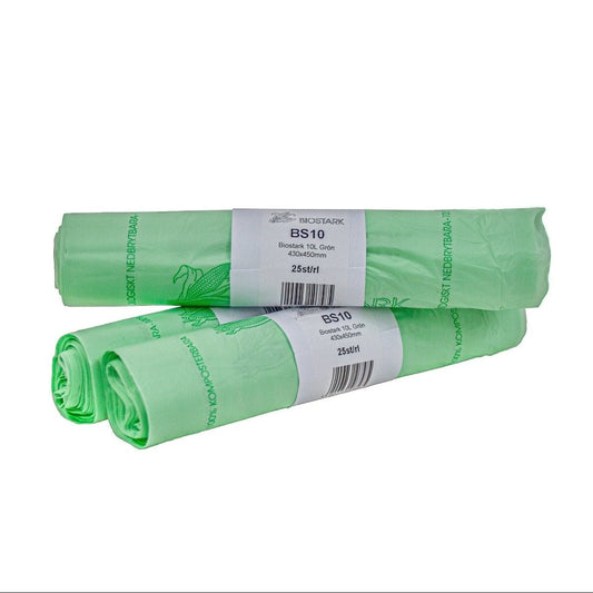 10L Catering Compostable Bags | 25 per roll | 6 Pack - EcoGreenLiving