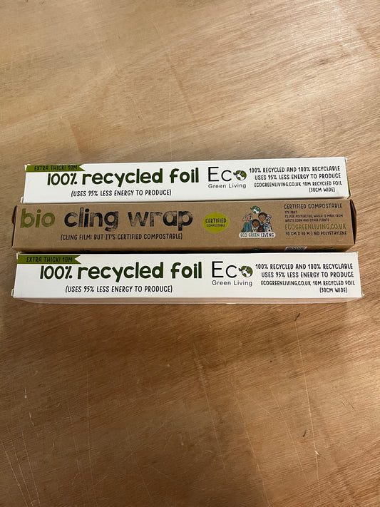 1 Cling Film & 2 Tin Foil Pack - Eco Friendly Swap-Outs
