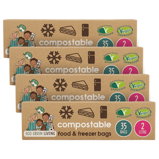 2L Freezer bags (35) x 4, 140 bags - EcoGreenLiving