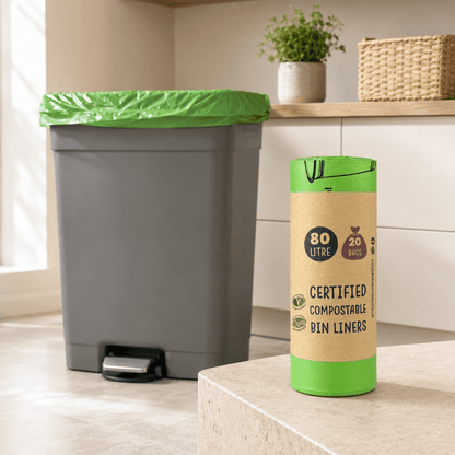 80L Bin Liners | 1 Roll of 20 Bags | Eco Green Living - EcoGreenLiving
