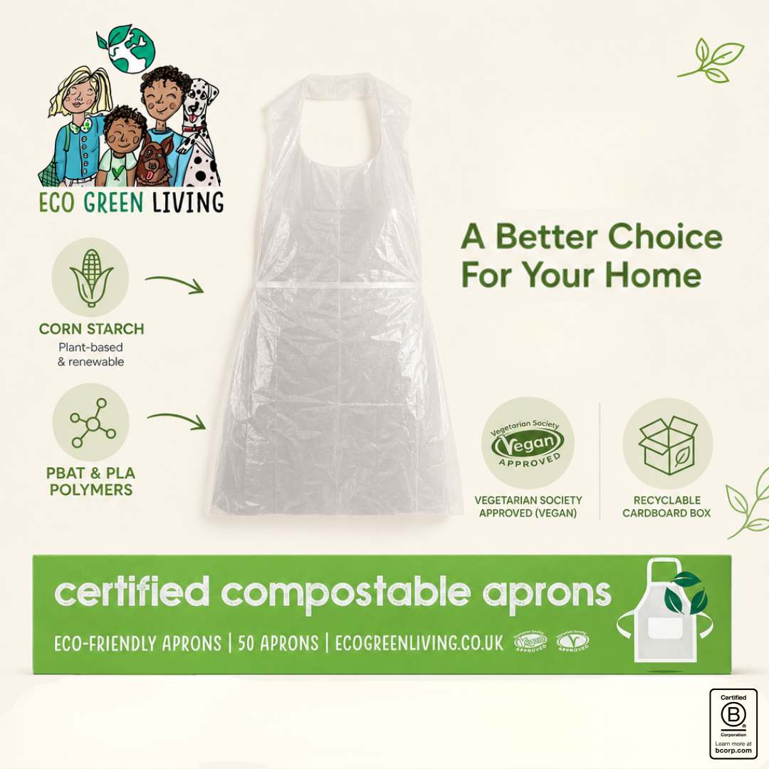 Eco-friendly Certified Compostable Aprons (50 aprons)