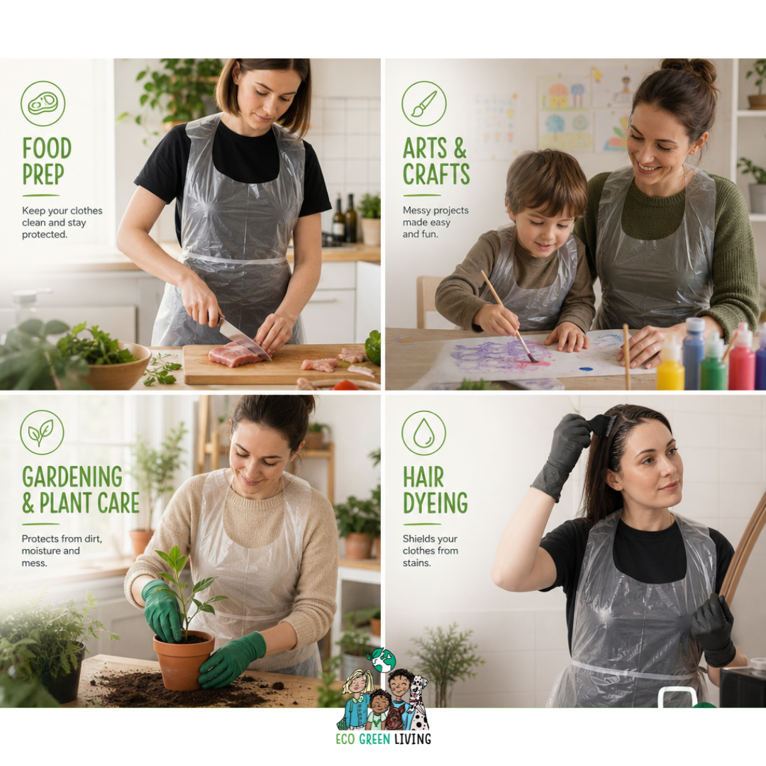 Eco-friendly Certified Compostable Aprons (50 aprons)