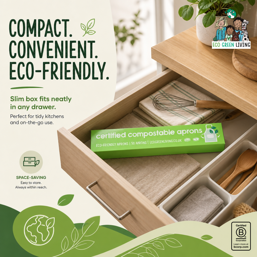 Eco-friendly Certified Compostable Aprons (50 aprons)