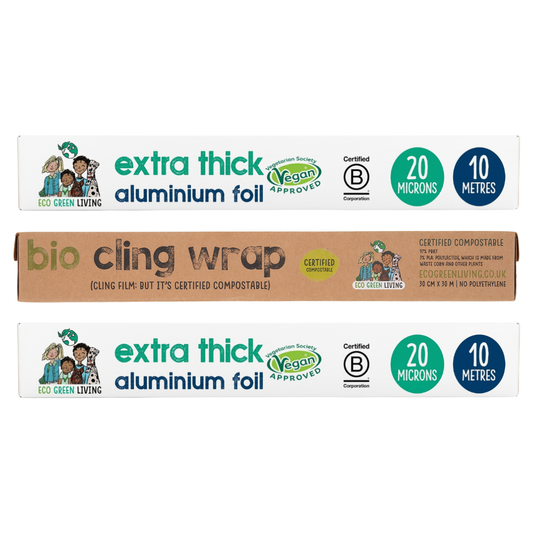 1 Cling Film & 2 Tin Foil Pack - Eco Friendly Swap-Outs