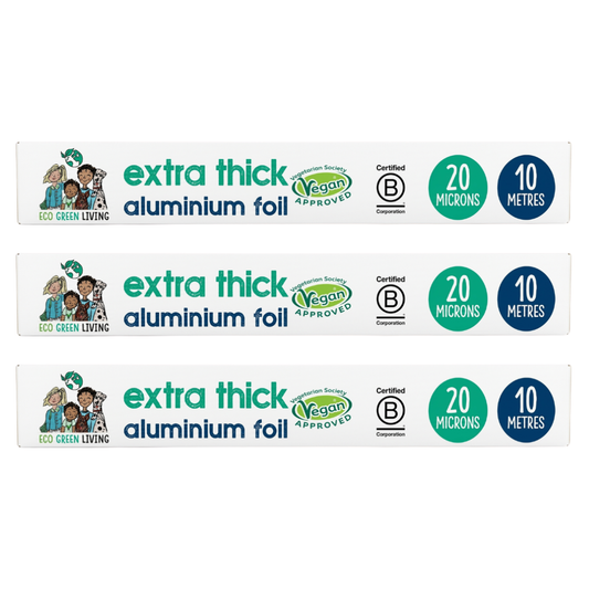 100% Recycled Tin Foil Eco Friendly - 3 Rolls - 30cm x 10m