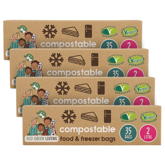 2L Freezer bags (35) x 4, 140 bags