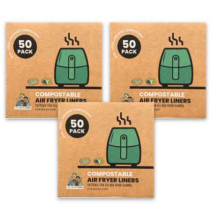 Air Fryer Liners 3x50 Papers, suitable for all air fryers. - EcoGreenLiving