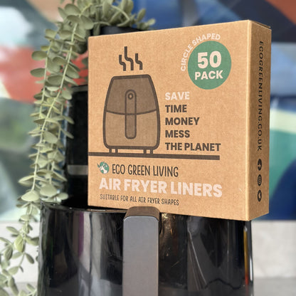 Air Fryer Liners 50 Papers, suitable for all air fryers - EcoGreenLiving
