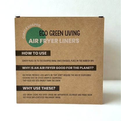 Air Fryer Liners 50 Papers, suitable for all air fryers - EcoGreenLiving