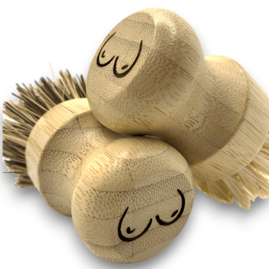 Breast Cancer Awareness Brushes (10% to Prevent Breast Cancer Charity) | Natural Cleaning Brushes - EcoGreenLiving
