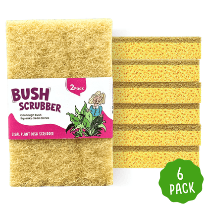 Bush Scrubber 2 Pack (6 packs) - EcoGreenLiving