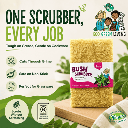 Bush Scrubber 2 Pack (6 packs) - EcoGreenLiving