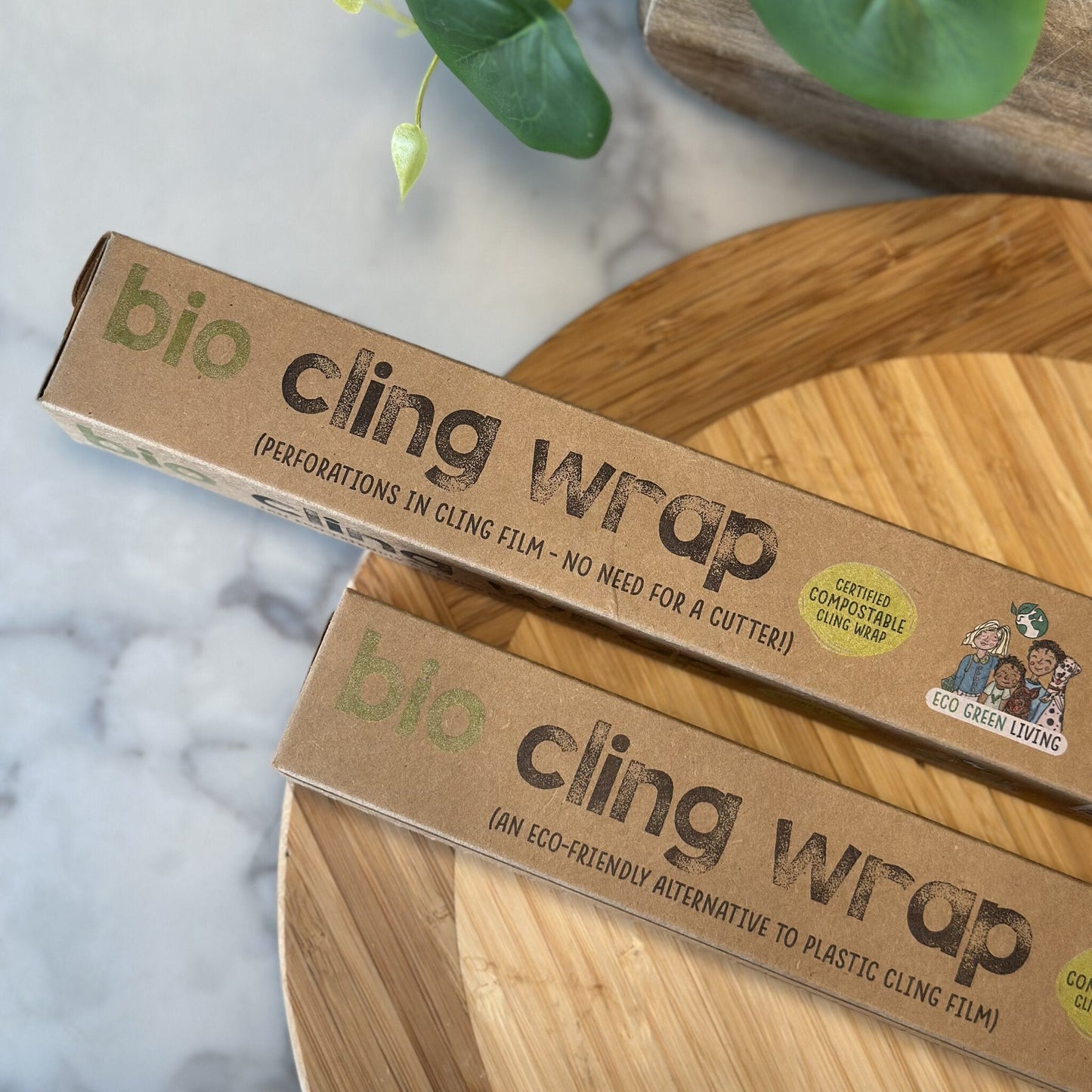 Compostable Cling Film - Zero Plastic - Recycled Packaging - 1 x 30m roll - EcoGreenLiving