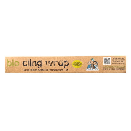 Compostable Cling Film - Zero Plastic - Recycled Packaging - 1 x 30m roll - EcoGreenLiving