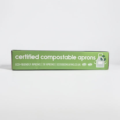 Eco-friendly Certified Compostable Aprons (50 aprons) - EcoGreenLiving