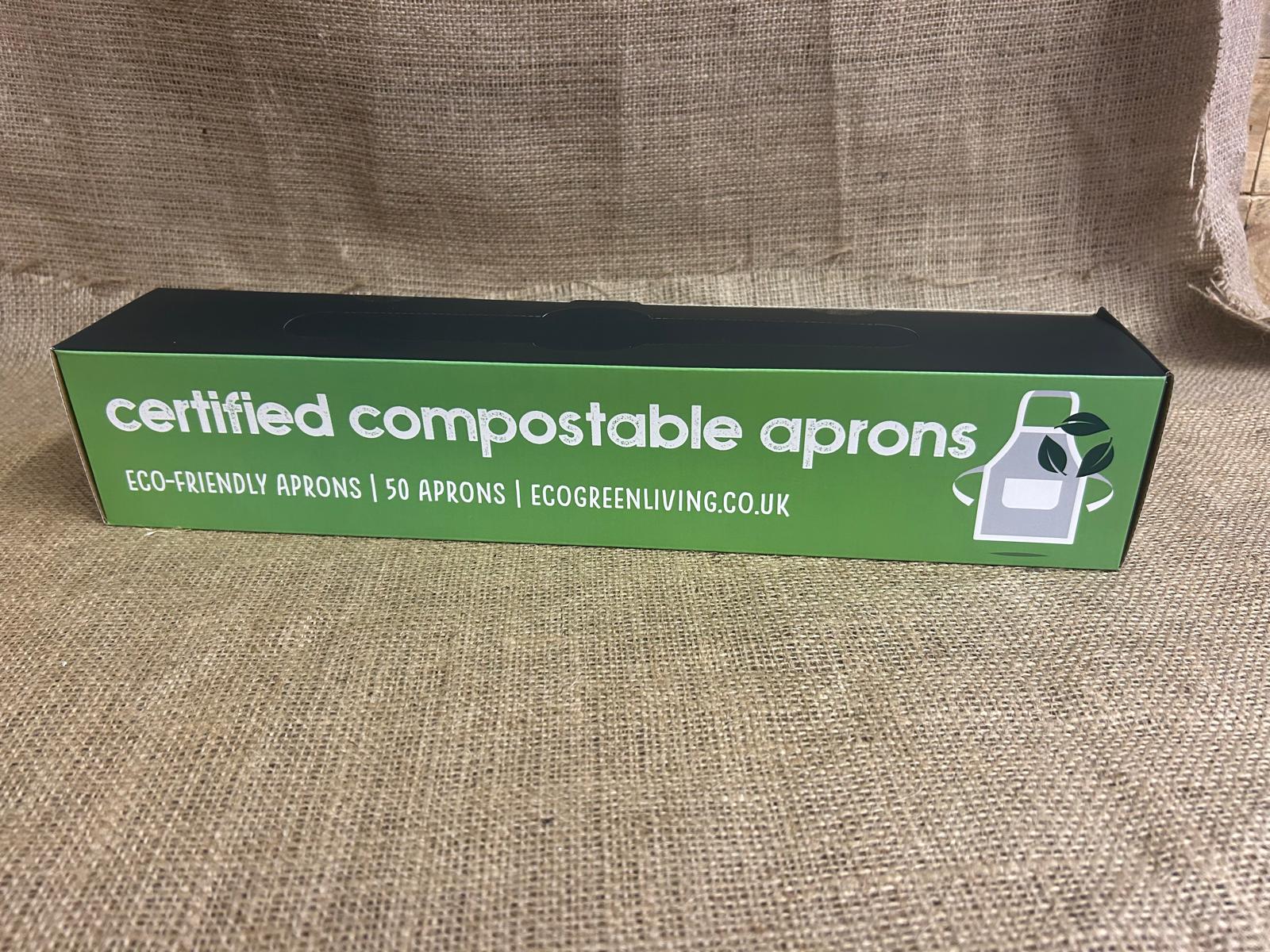 Eco - friendly Certified Compostable Aprons (50 aprons) - EcoGreenLiving