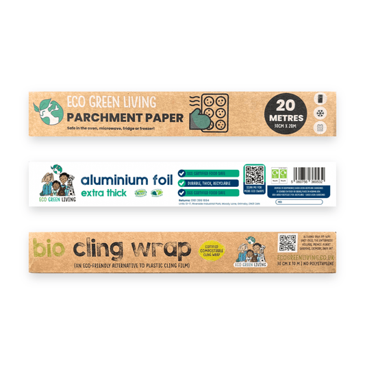 Foil 10m, Film 30m, Parchment paper 20m, 30 cm rolls - EcoGreenLiving