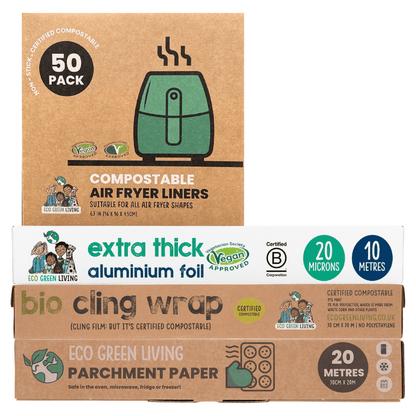 Foil 10m, Film, 30m, Parchment paper 20m, 30 cm rolls Air Fryer Liners 50 Papers - EcoGreenLiving