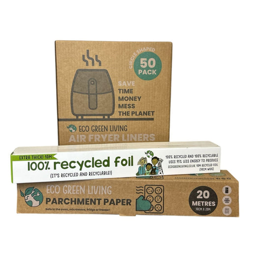 Foil 10m x 30cm Parchment Paper 20m x 30cm Air Fryer Liners 50 Papers - EcoGreenLiving