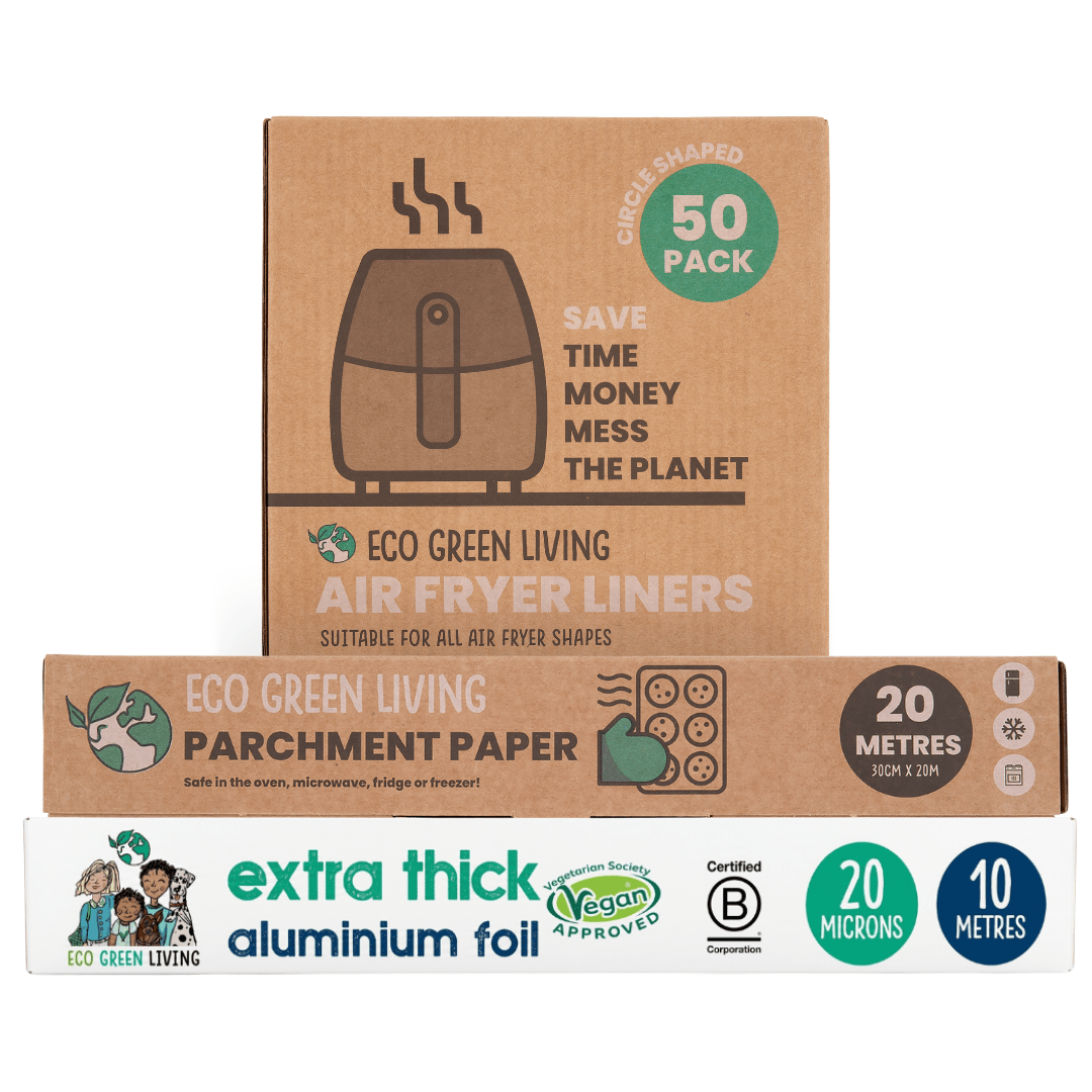 Foil 10m x 30cm Parchment Paper 20m x 30cm Air Fryer Liners 50 Papers - EcoGreenLiving