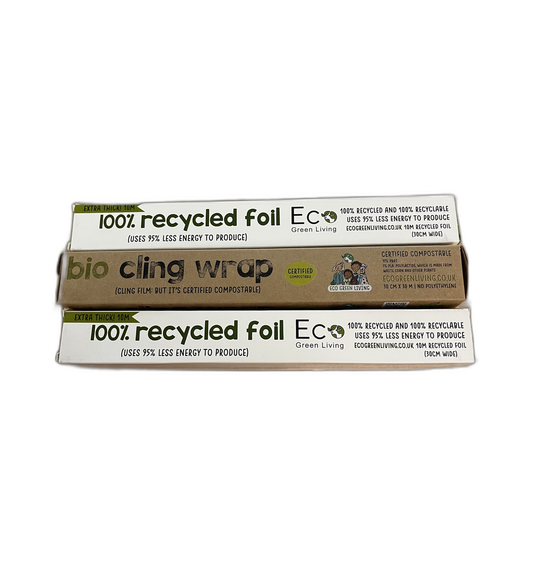 1 Cling Film & 2 Tin Foil Pack - Eco Friendly Swap-Outs