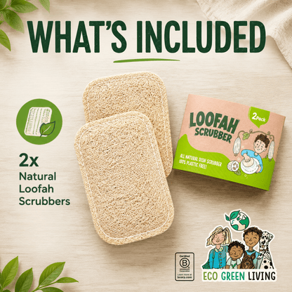 Loofah Scrubber 2 Pack (6 packs) - EcoGreenLiving