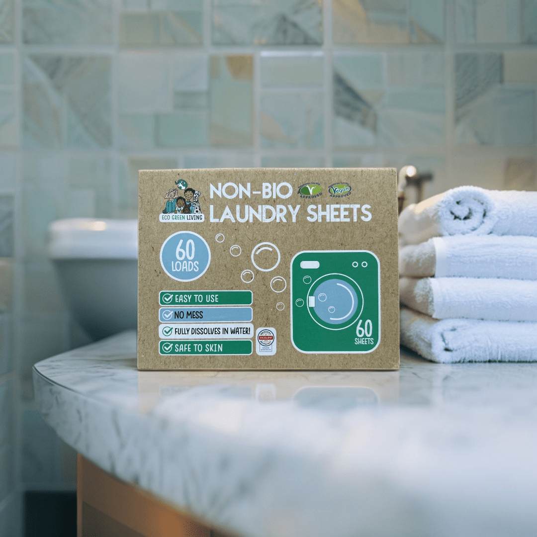 Non - Bio Laundry Detergent Sheets x 60 (Fragrance - Free) Eco Green Living - EcoGreenLiving