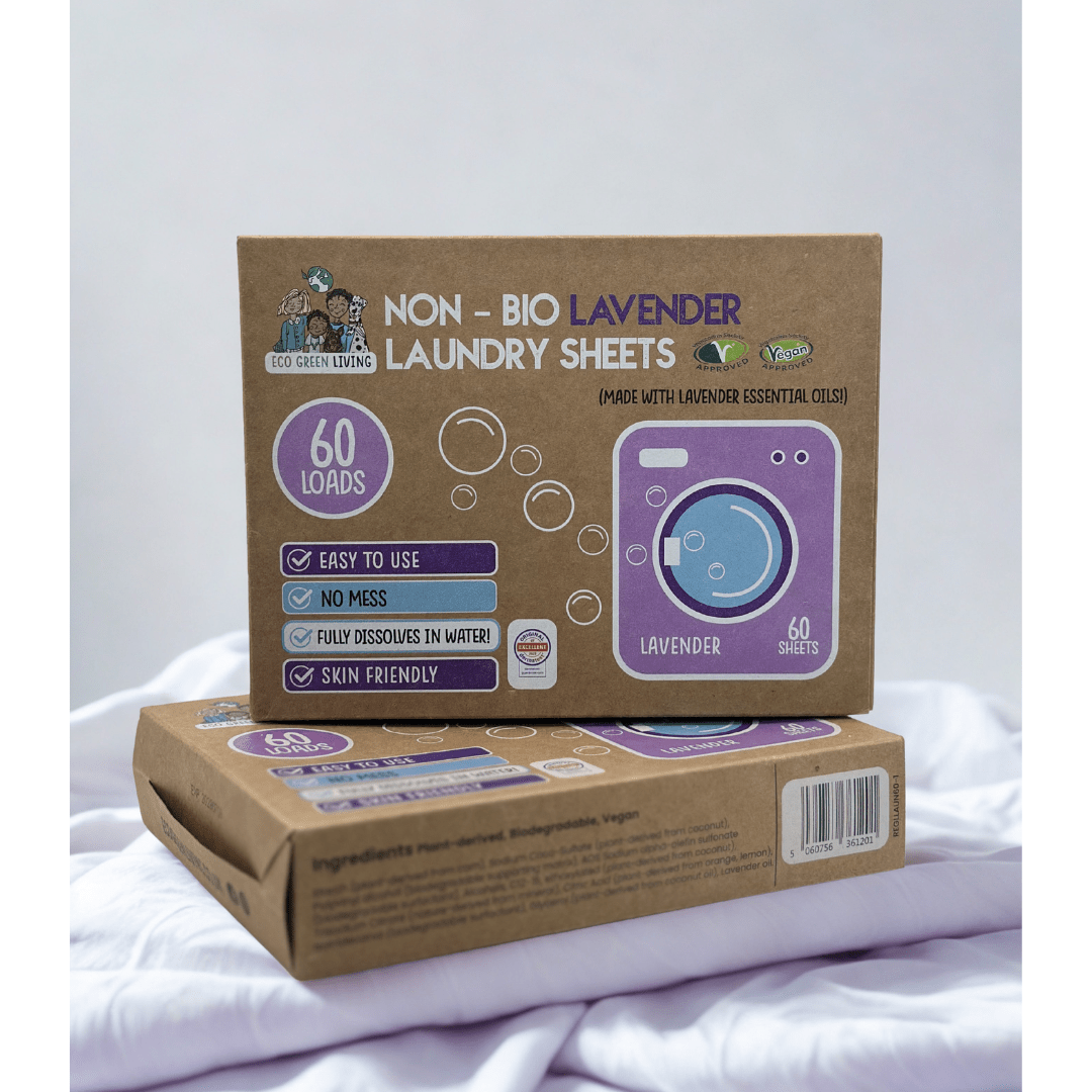 Non-Bio Laundry Detergent Sheets x 60 (Lavender) Eco Green Living - EcoGreenLiving
