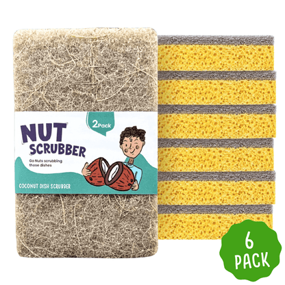 Nut Scrubber 2 Pack (6 packs) - EcoGreenLiving