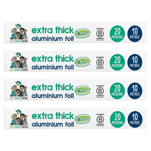 Recycled Tin Foil Eco Friendly - 4 Rolls - 30cm x 10m - EcoGreenLiving