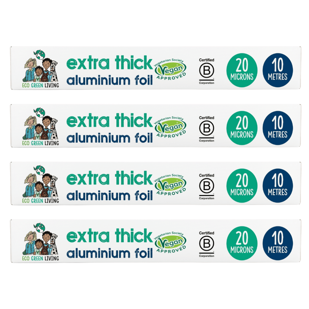 Recycled Tin Foil Eco Friendly - 4 Rolls - 30cm x 10m - EcoGreenLiving