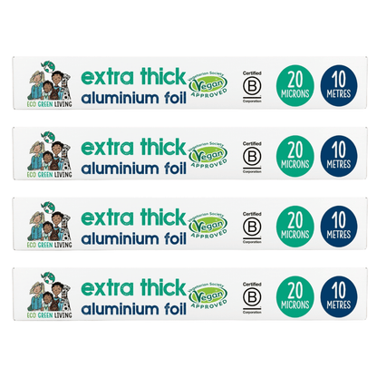 Recycled Tin Foil Eco Friendly - 4 Rolls - 30cm x 10m - EcoGreenLiving