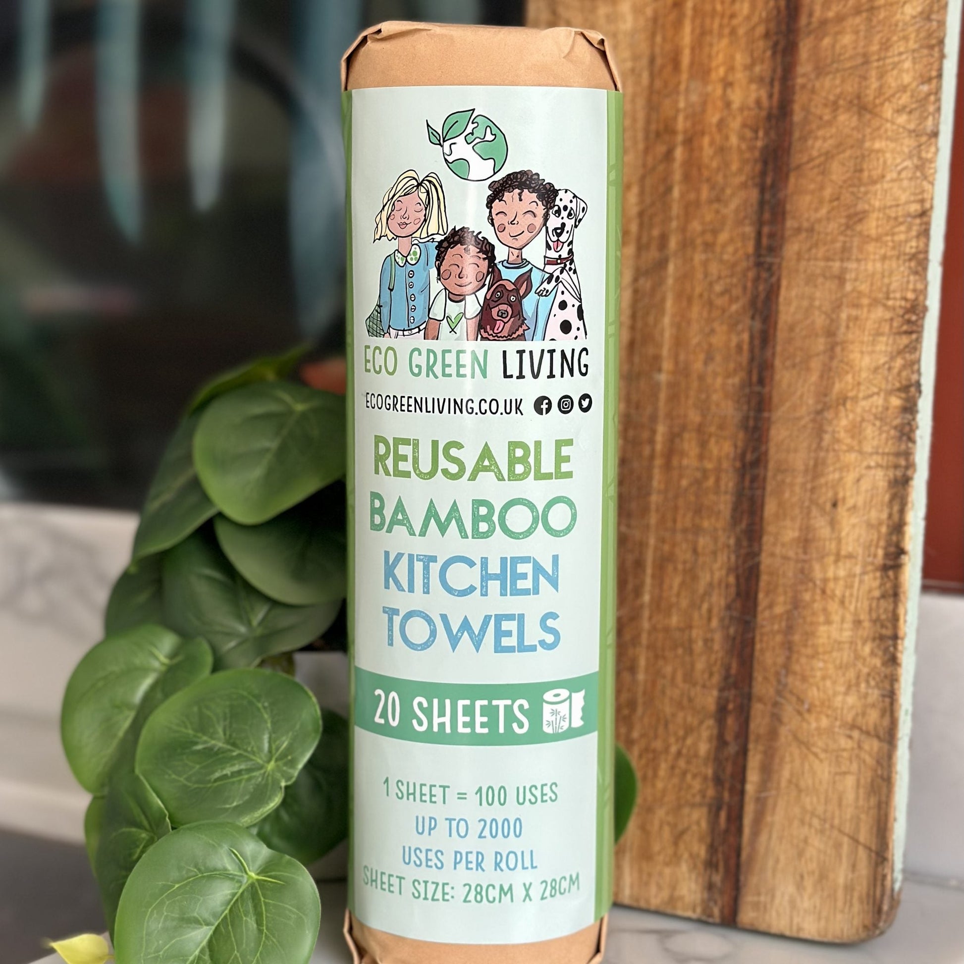 Reusable Bamboo Kitchen Towels - EcoGreenLiving