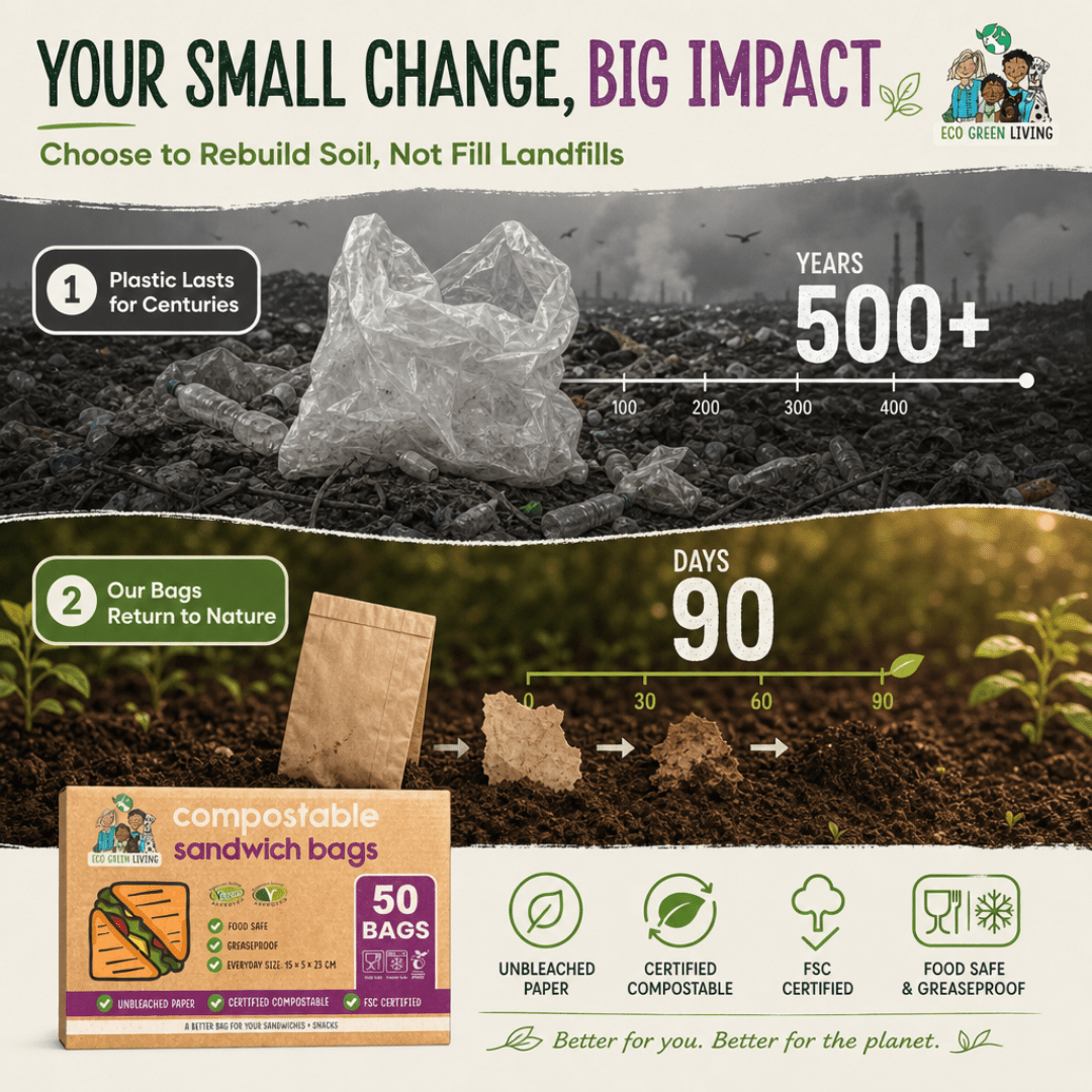 Sandwich Bag 50 bags - EcoGreenLiving