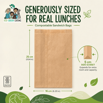 Sandwich Bag (50 bags x Pack of 4) - EcoGreenLiving