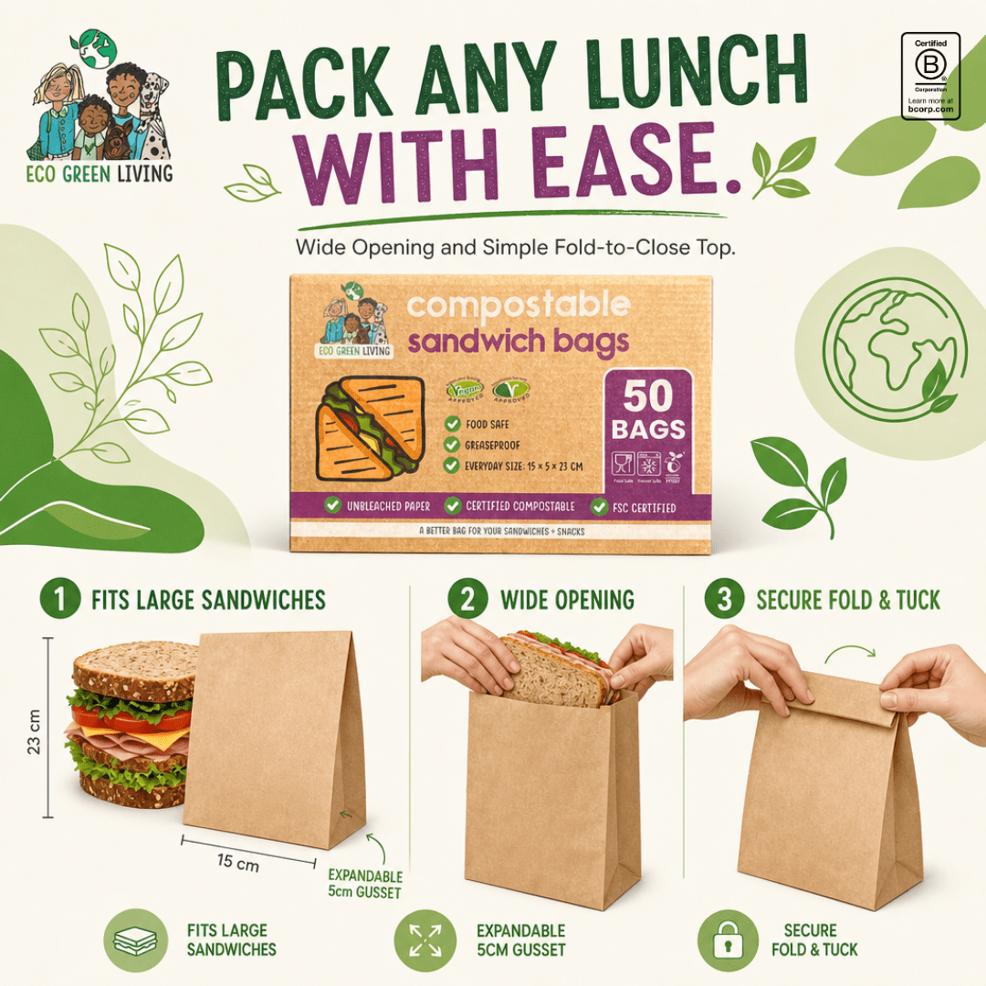Sandwich Bag (50 bags x Pack of 4) - EcoGreenLiving