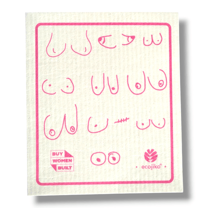 Swedish Dish Cloths | Breast Cancer Awareness Dish Cloths (2 pack) - EcoGreenLiving