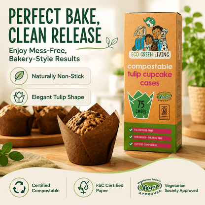 Tulip Cupcake Cases – 75 Pack (4 packs) - EcoGreenLiving