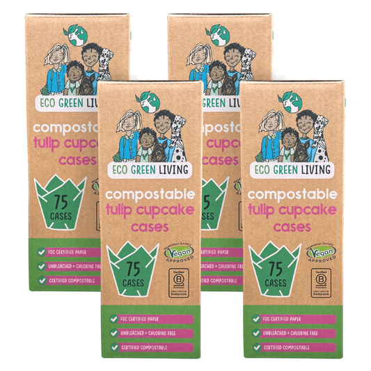 Tulip Cupcake Cases – 75 Pack (4 packs) - EcoGreenLiving