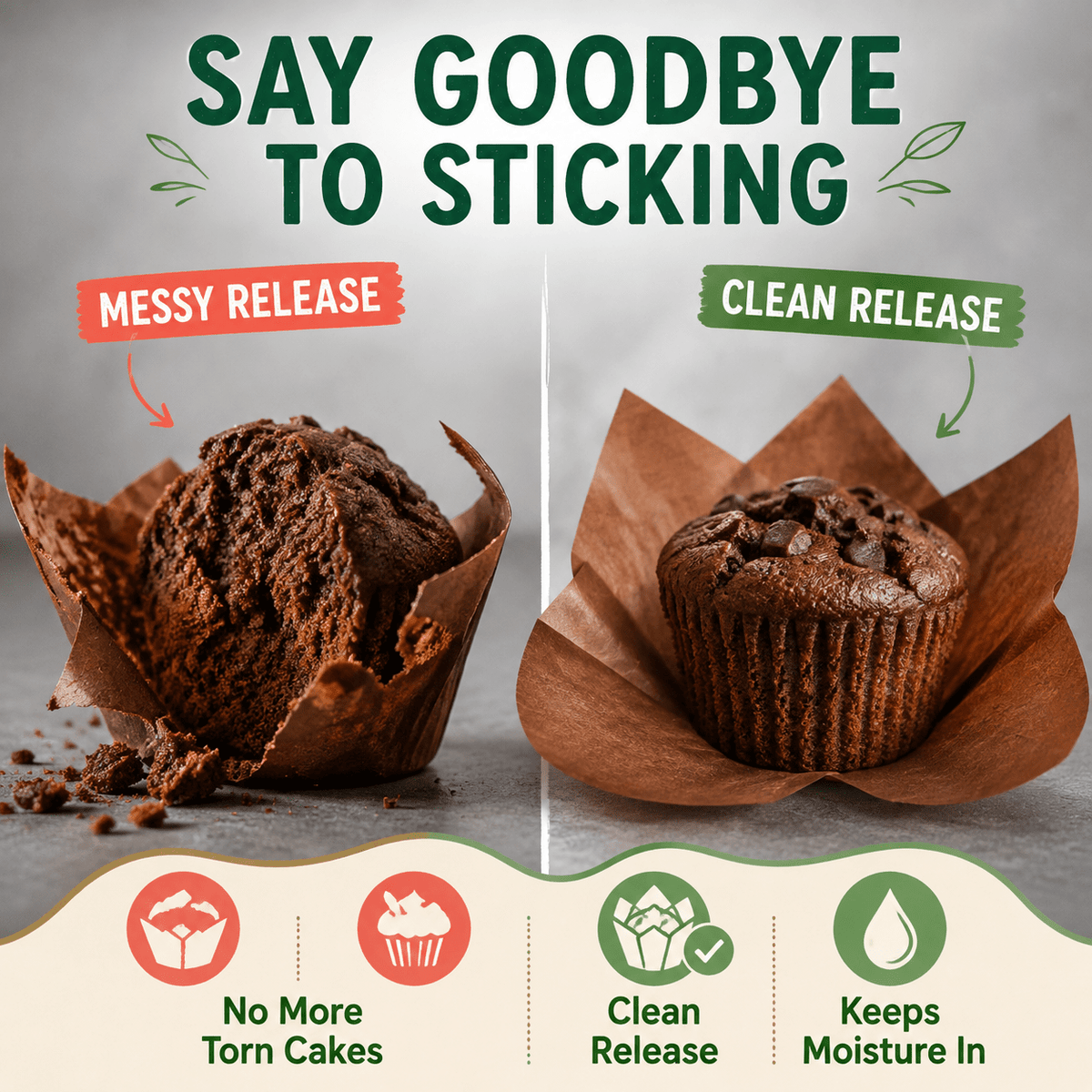 Tulip Cupcake Cases – 75 Pack - EcoGreenLiving