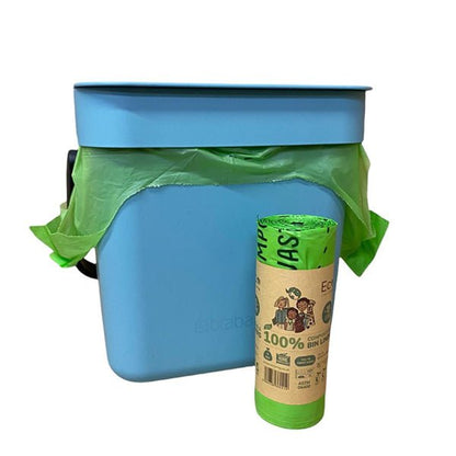 10L Compostable Waste Bags | 4 Rolls of 18 Bags | Eco Green Living - EcoGreenLiving