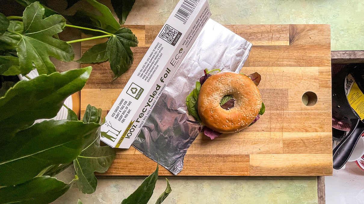 recyclable foil kitchen bagel wide